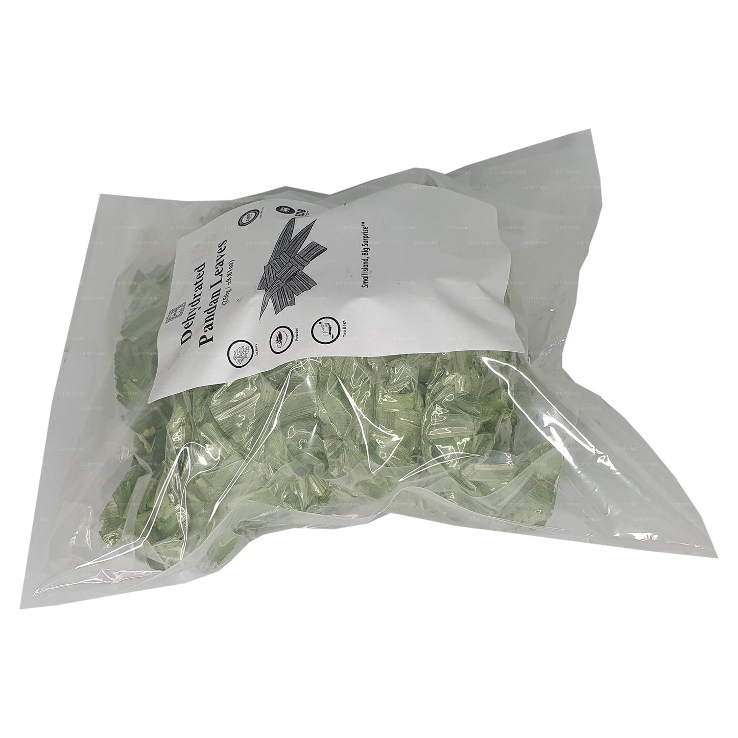 Hojas deshidratadas de Pandan Rampe de Lakpura