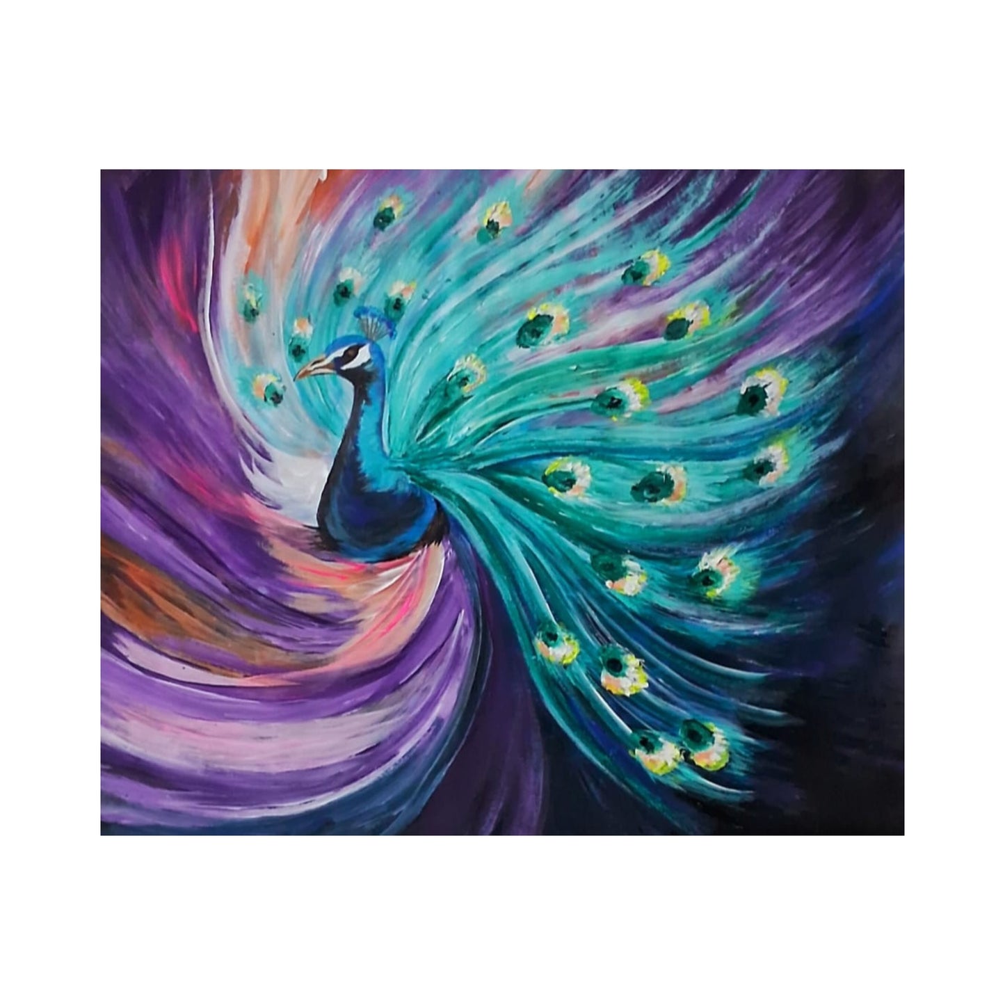 Lakpura® Arte de Pavo Real en Pared