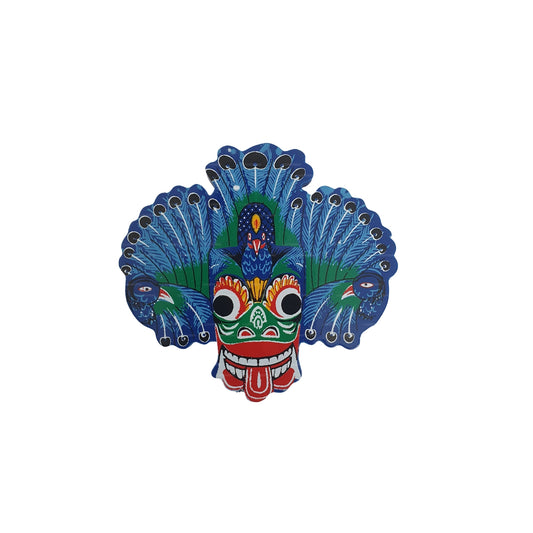 Imán para nevera con máscara Lakpura® Mayura Raksha