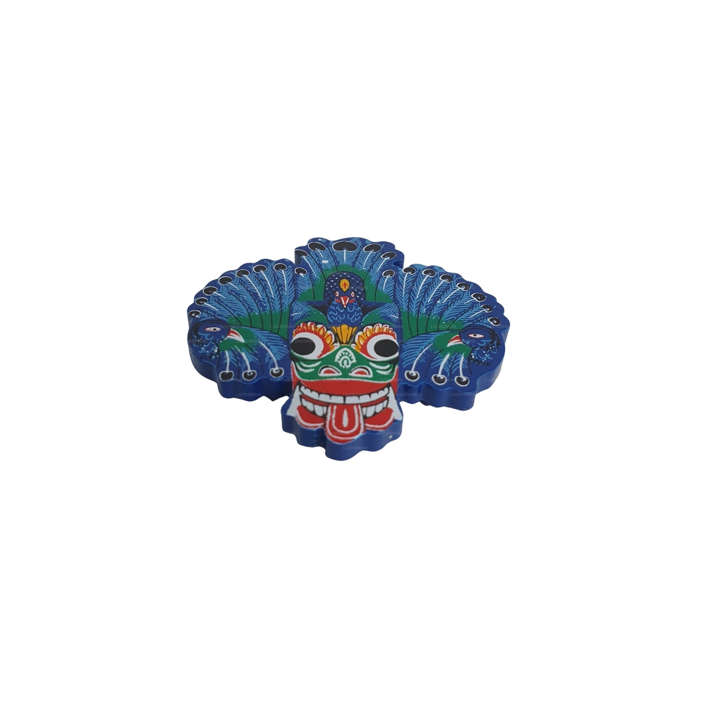 Imán para nevera con máscara Lakpura® Mayura Raksha