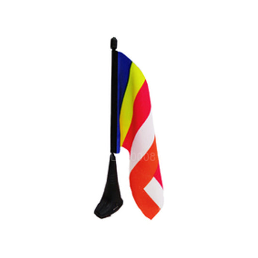 Bandera budista con pie magnético