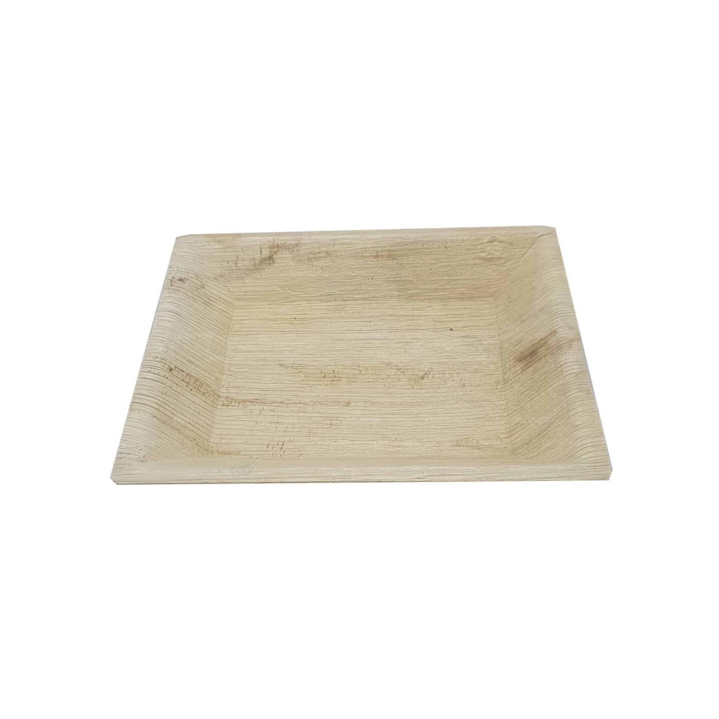 Platos de comida hechos a mano con hojas de areca de 20 cm x 20 cm (tipo cuadrado)