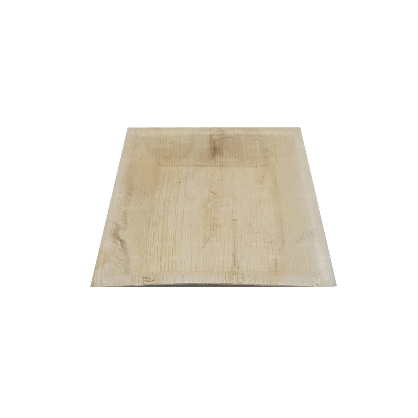 Platos de comida hechos a mano con hojas de areca de 20 cm x 20 cm (tipo cuadrado)