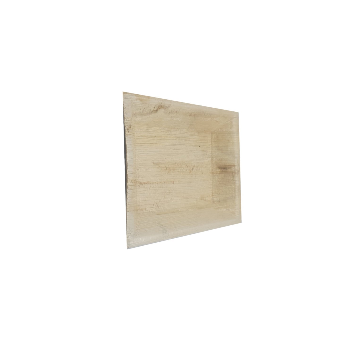 Platos de comida hechos a mano con hojas de areca de 20 cm x 20 cm (tipo cuadrado)