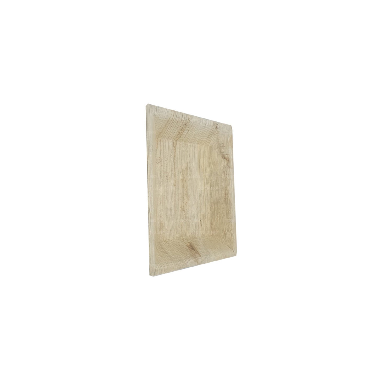 Platos de comida hechos a mano con hojas de areca de 20 cm x 20 cm (tipo cuadrado)