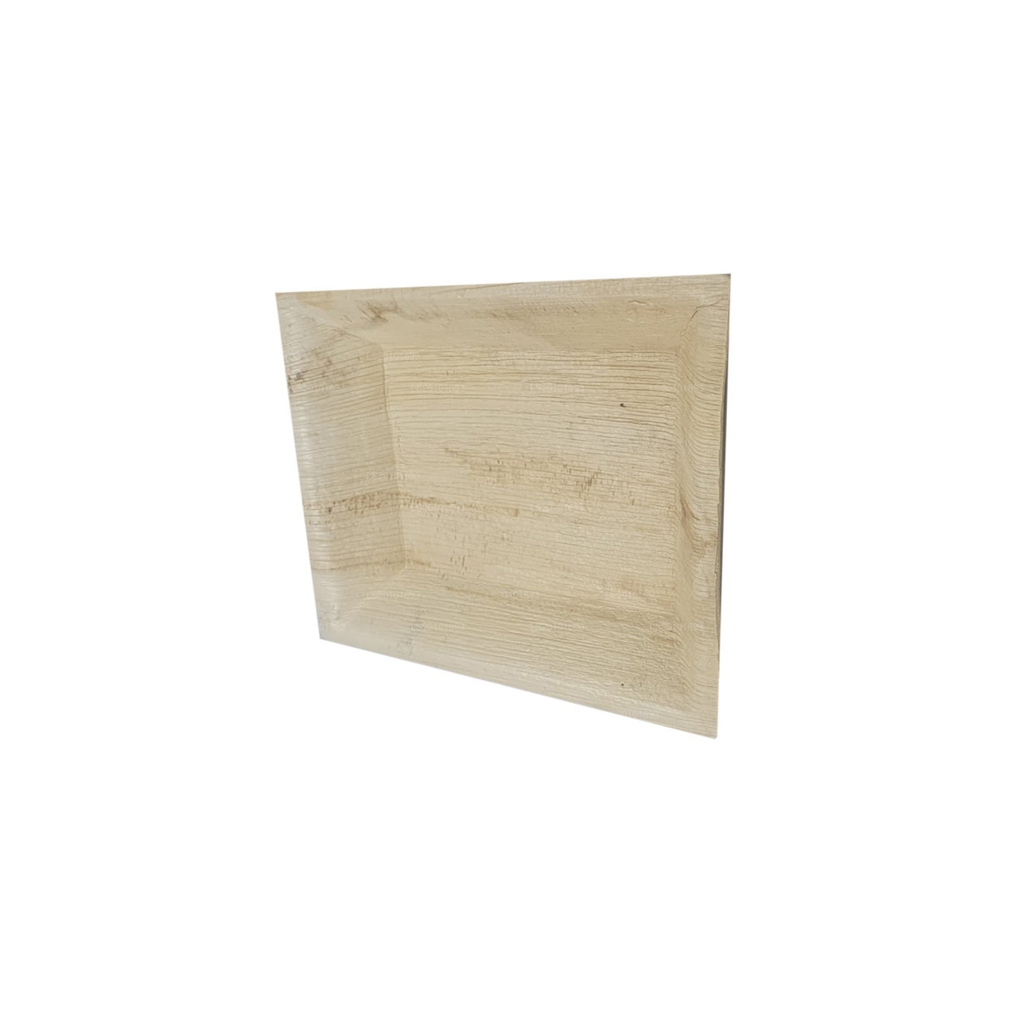 Platos de comida hechos a mano con hojas de areca de 20 cm x 20 cm (tipo cuadrado)