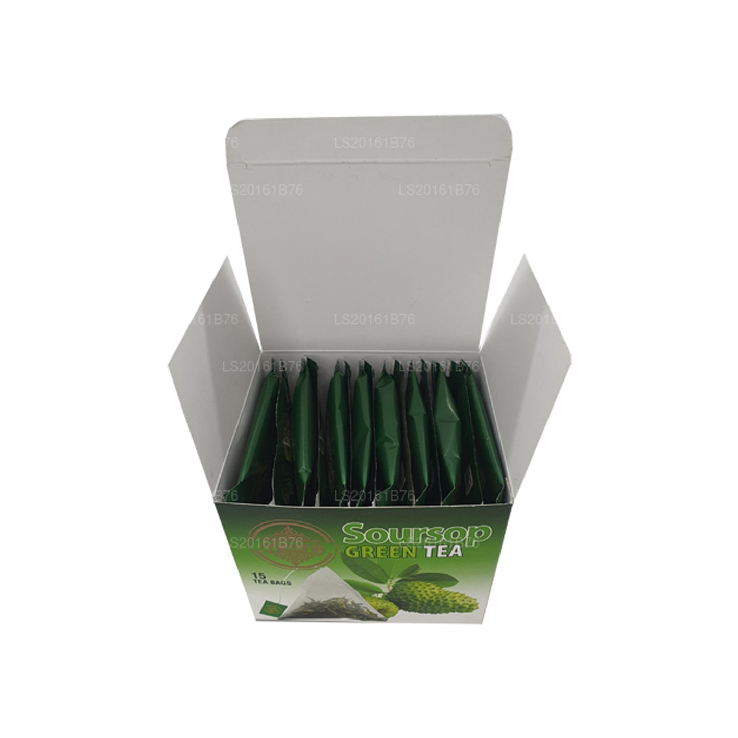 Té verde de guanábana Mlesna (30 g), 15 bolsitas de té