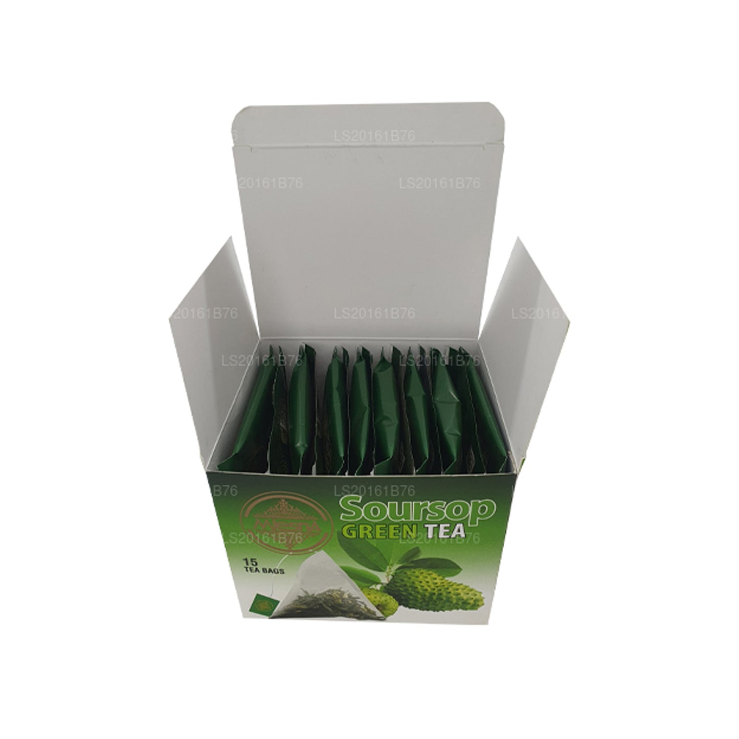 Té verde de guanábana Mlesna (30 g), 15 bolsitas de té