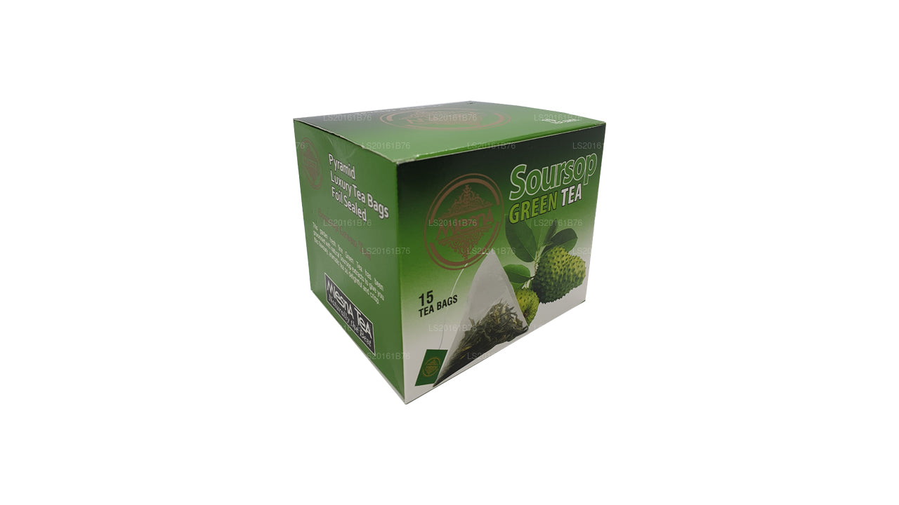 Té verde de guanábana Mlesna (30 g), 15 bolsitas de té