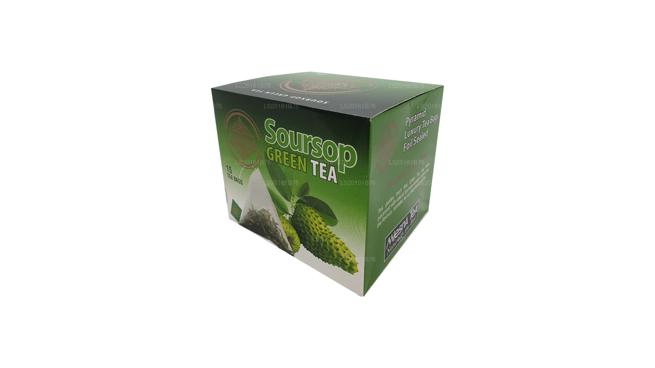 Té verde de guanábana Mlesna (30 g), 15 bolsitas de té
