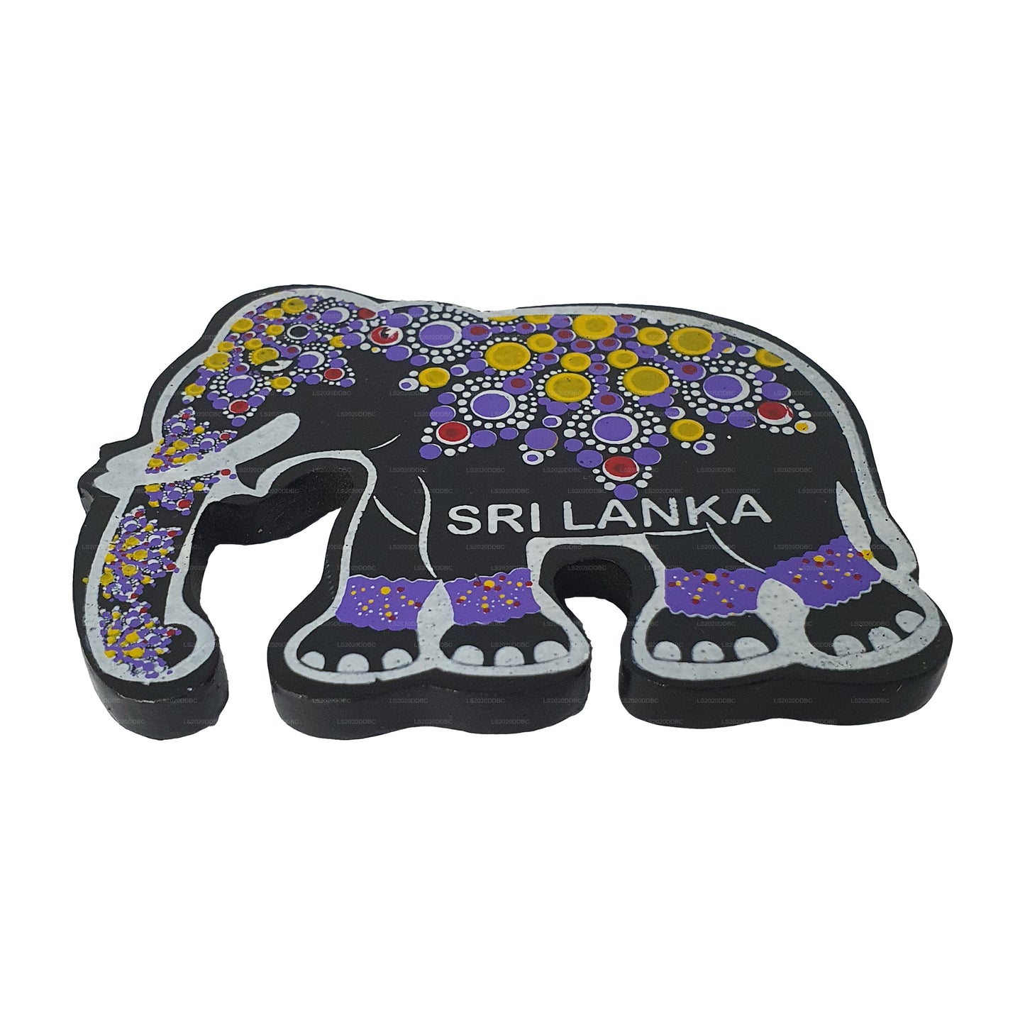 Imán tradicional de Sri Lanka para nevera con diseño de elefante de Kandy