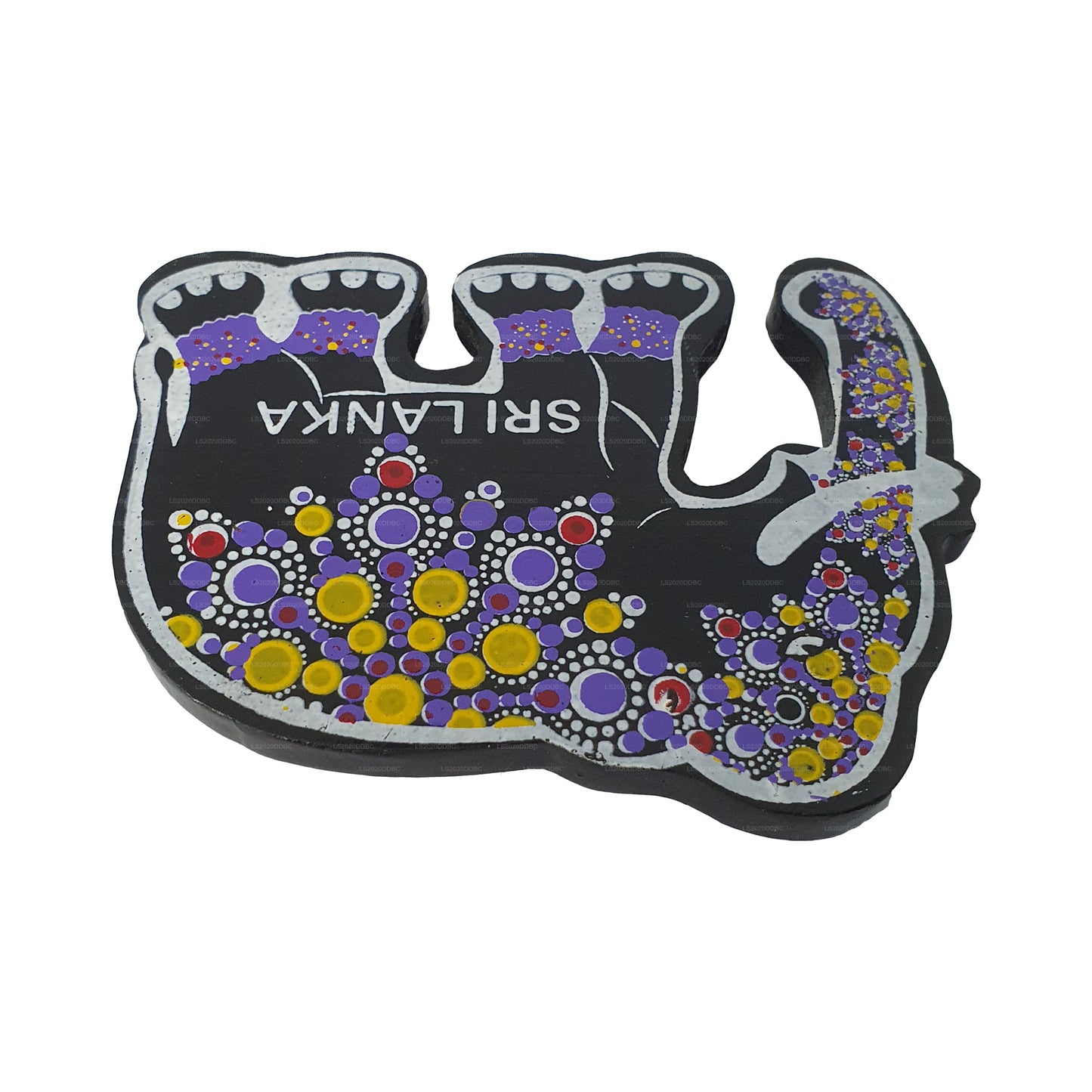 Imán tradicional de Sri Lanka para nevera con diseño de elefante de Kandy