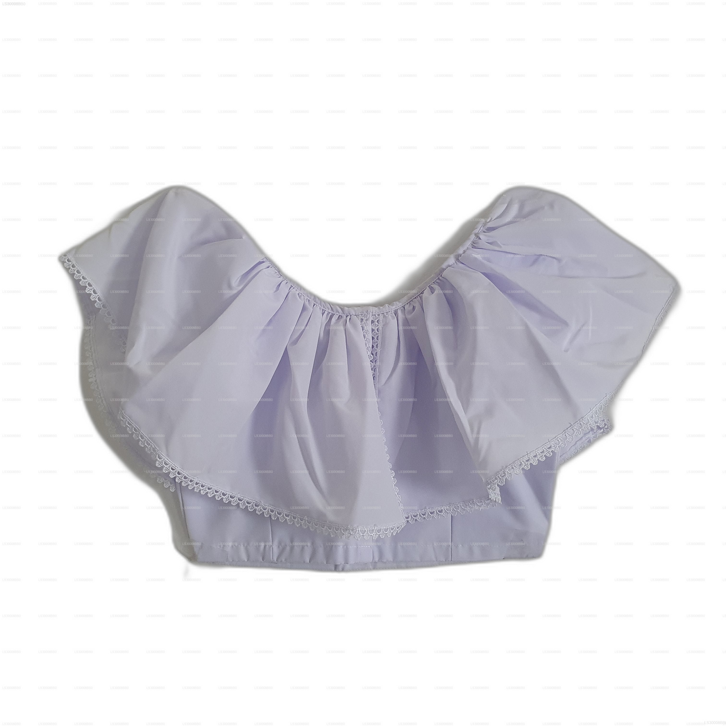 Lakpura® Lamasaree Blanco para Niñas (Medio Sari)
