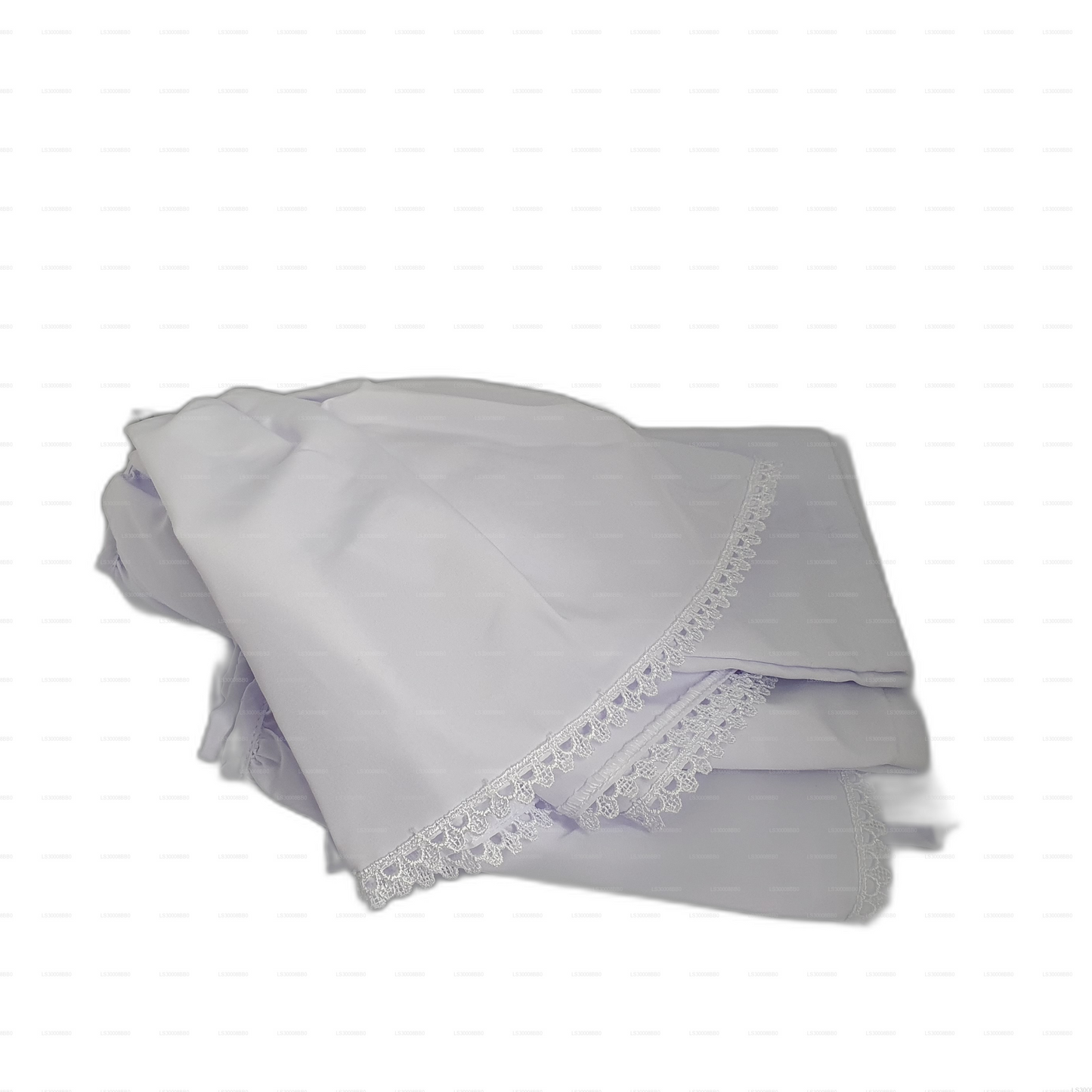 Lakpura® Lamasaree Blanco para Niñas (Medio Sari)