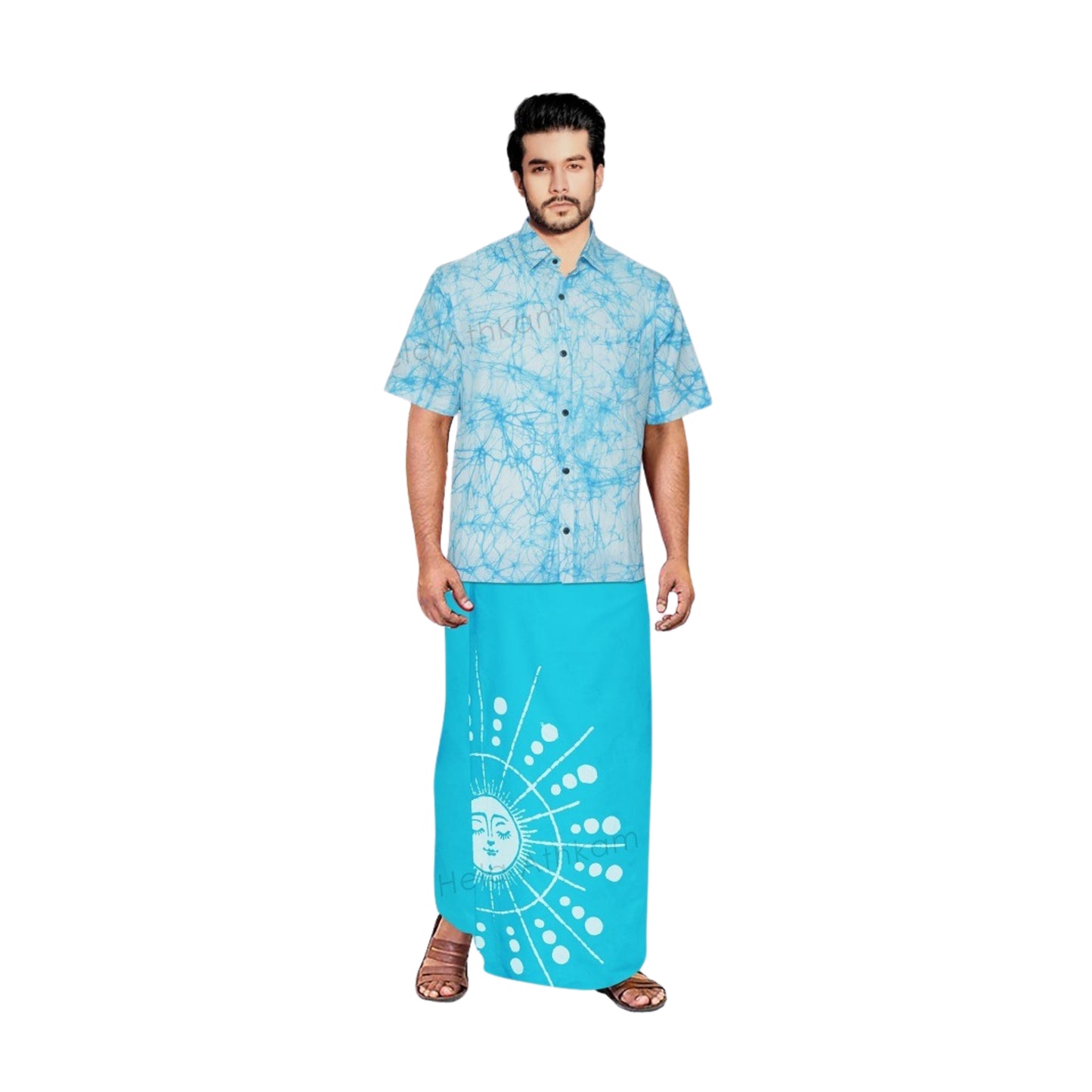 Camisa y Sarong Batik Lakpura® (Diseño AB222)