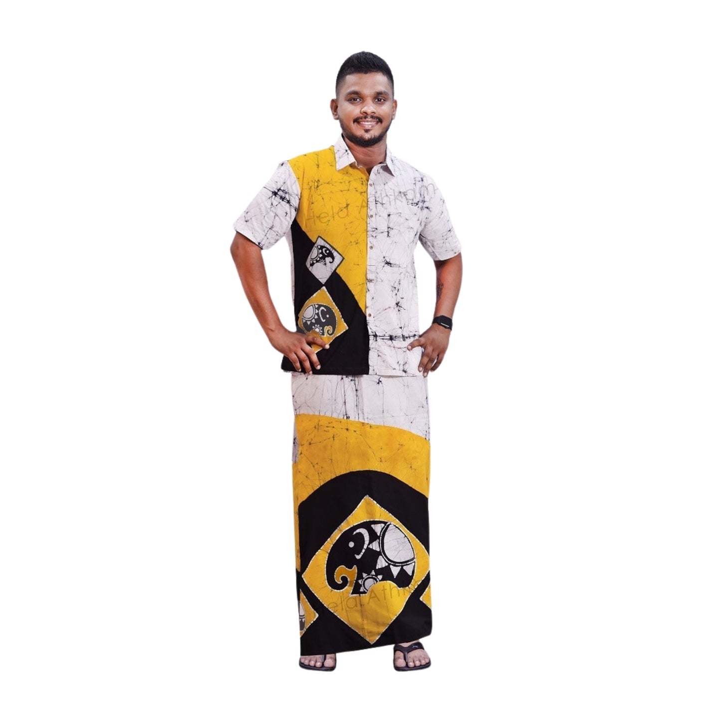 Camisa y Sarong Batik Lakpura® (Diseño AB222)