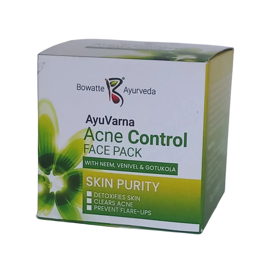 Mascarilla facial Bowatte Ayu Varna para el control del acné (35 g)
