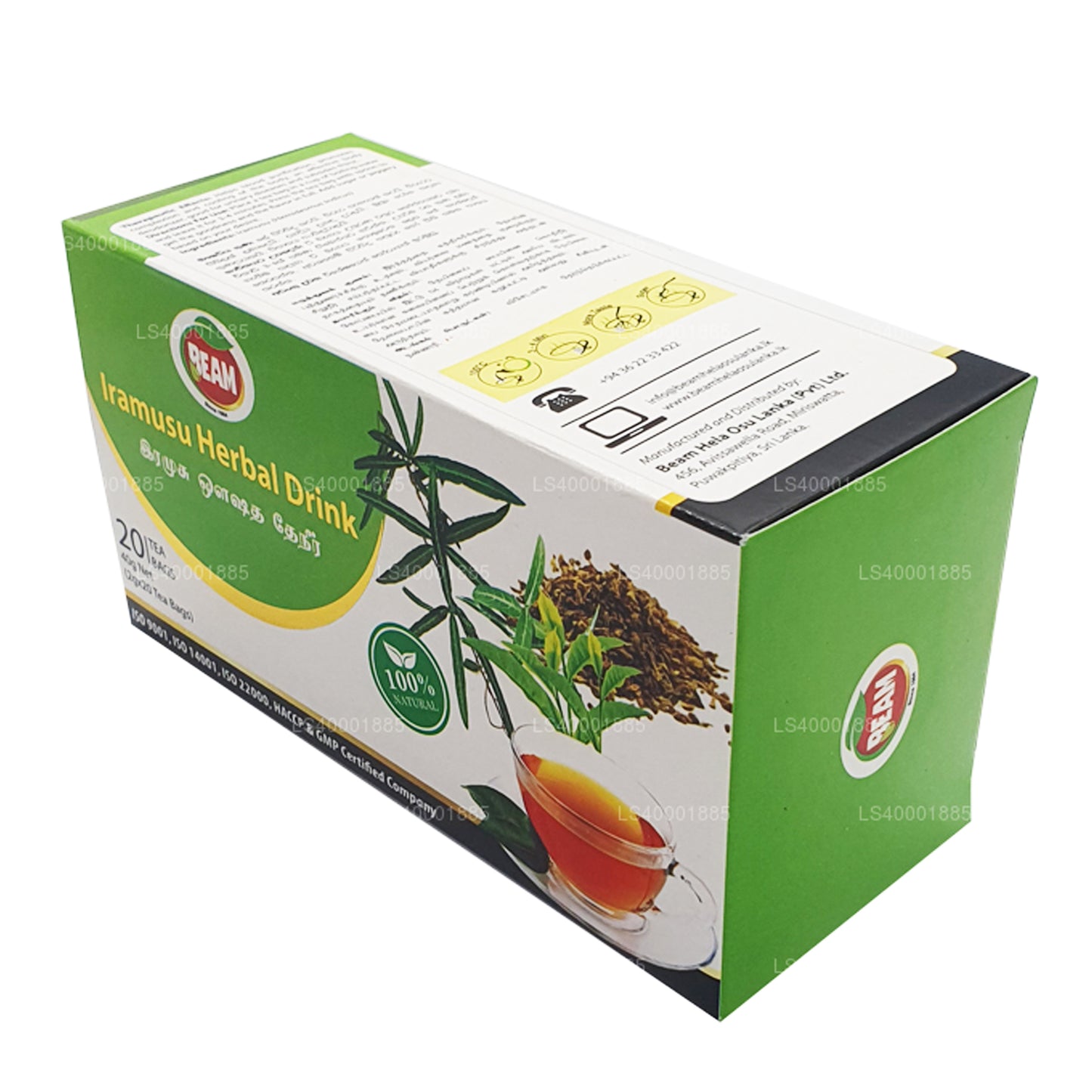 Té Beam Iramusu (40g) 20 Bolsitas de Té