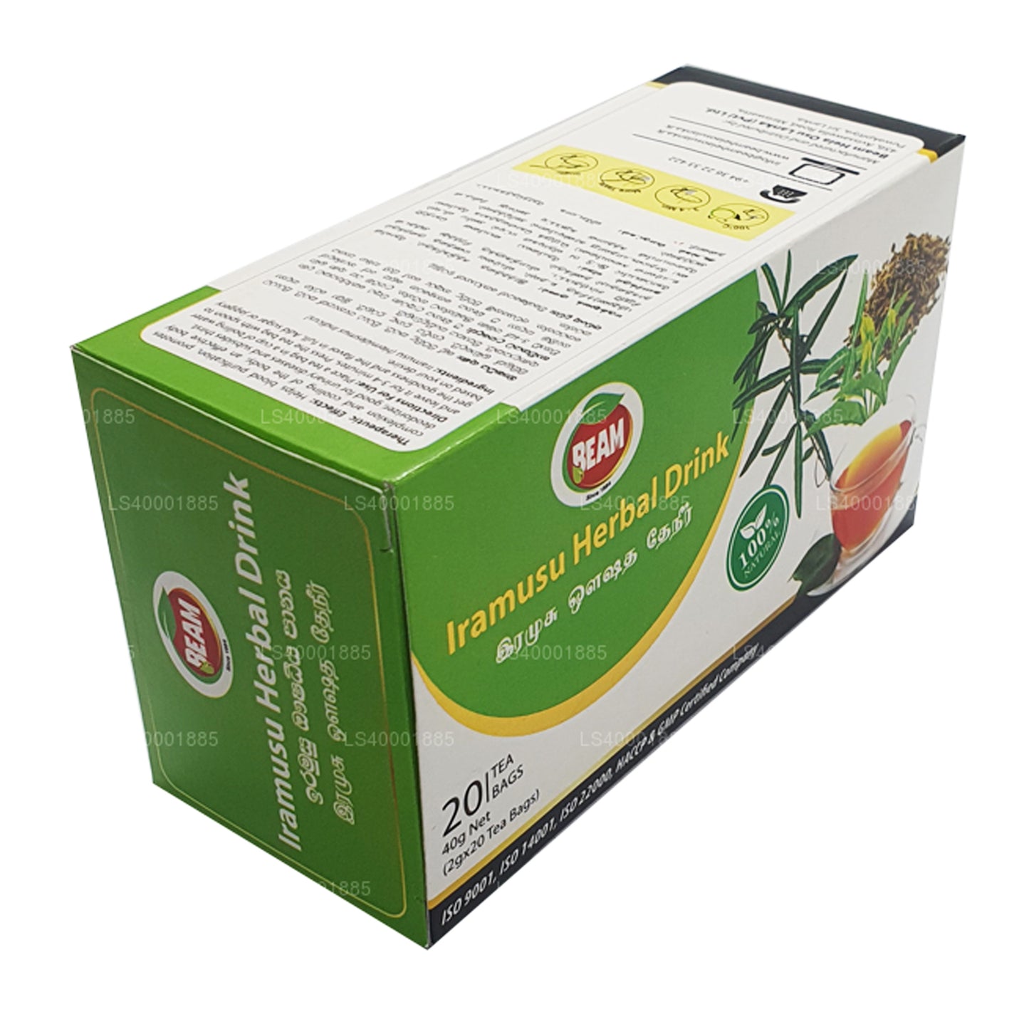 Té Beam Iramusu (40g) 20 Bolsitas de Té