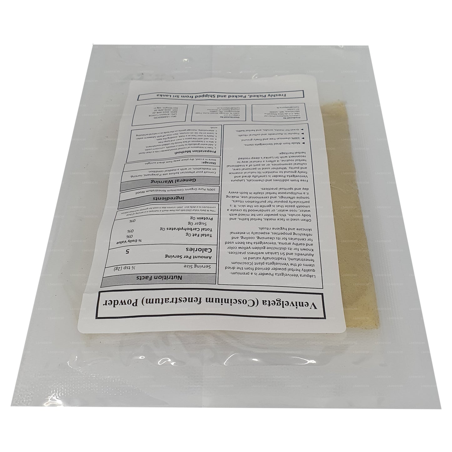 Lakpura Weniwelgeta en polvo