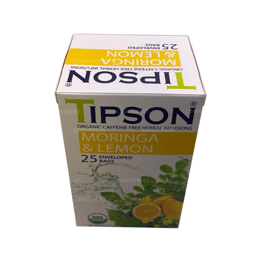 Té de moringa y limón Tipson (37,5 g), 25 bolsitas de té