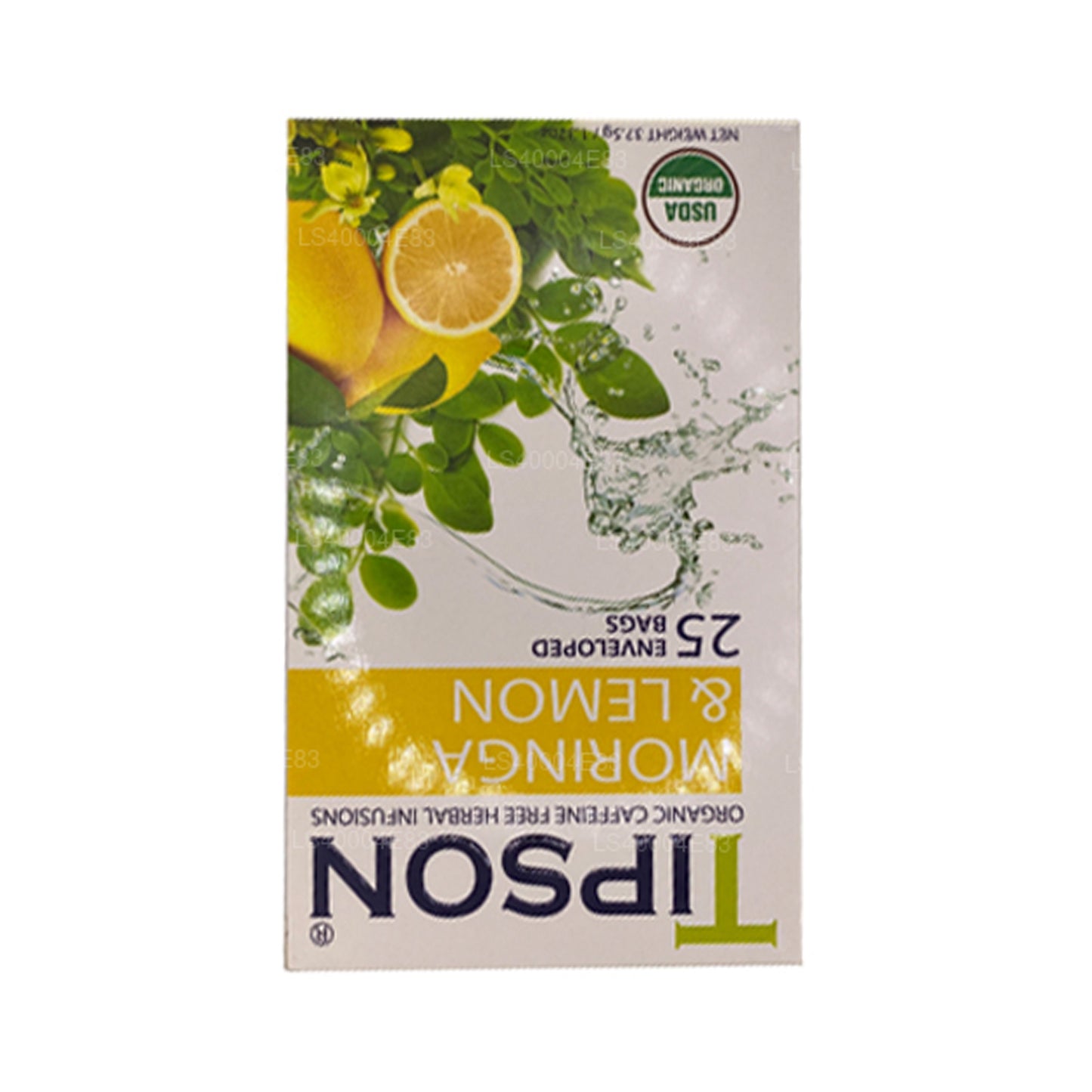 Té de moringa y limón Tipson (37,5 g), 25 bolsitas de té
