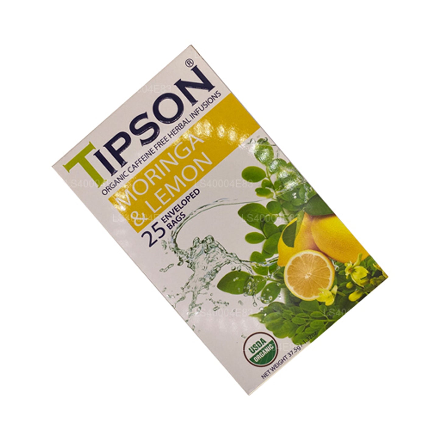 Té de moringa y limón Tipson (37,5 g), 25 bolsitas de té