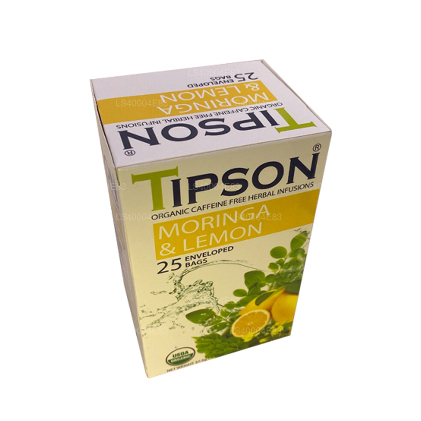 Té de moringa y limón Tipson (37,5 g), 25 bolsitas de té