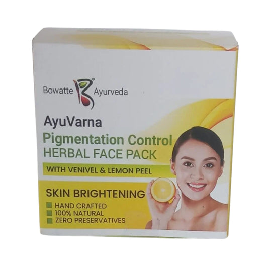 Mascarilla facial herbal Bowatte Ayu Varna para el control de la pigmentación (35 g)