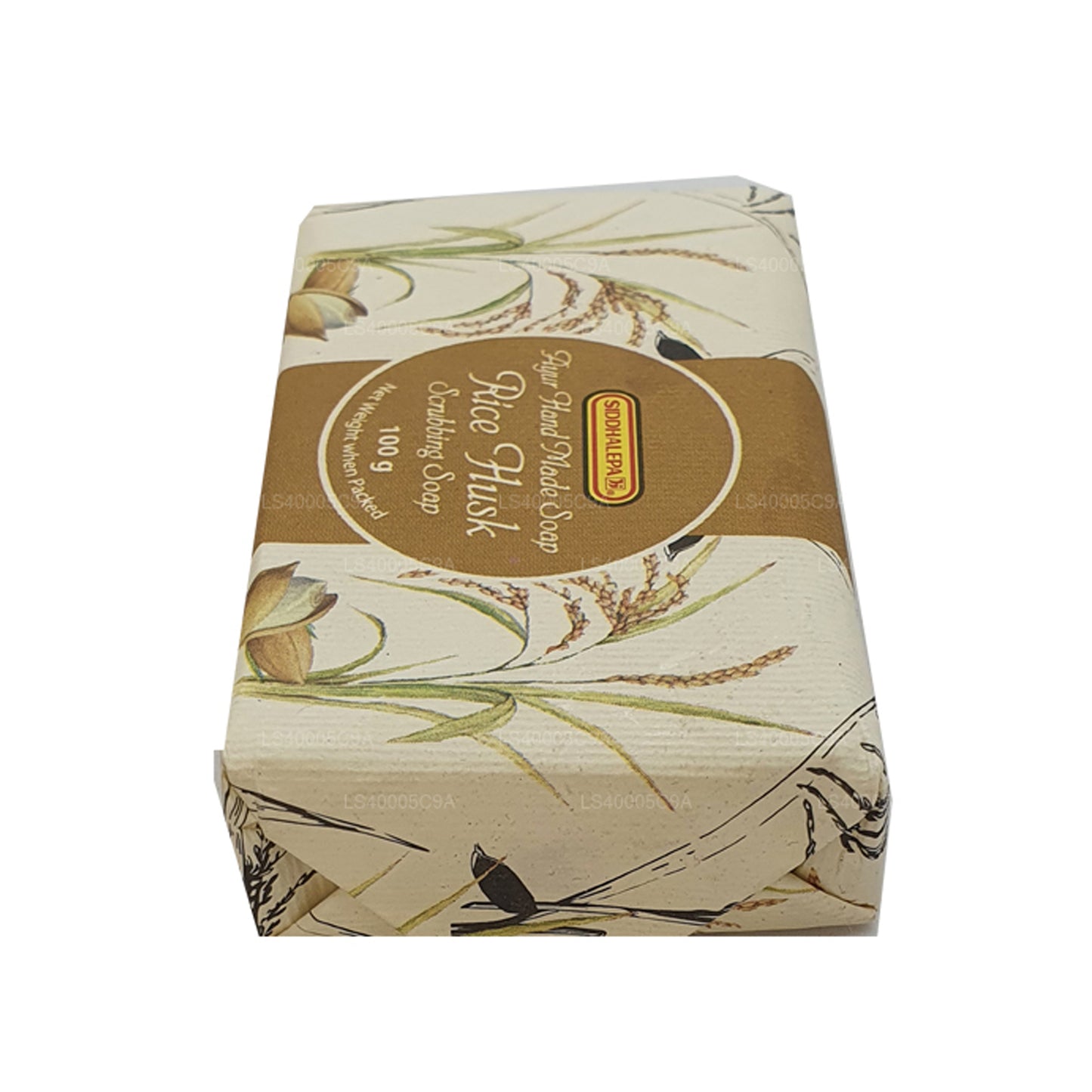 Siddhalepa  Ayur Handmade Rice Husk Scrubbing Soap (100g)