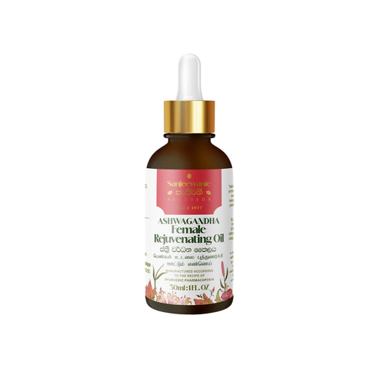 Aceite rejuvenecedor femenino Sanjeewanie Ashwagandha (30 ml)