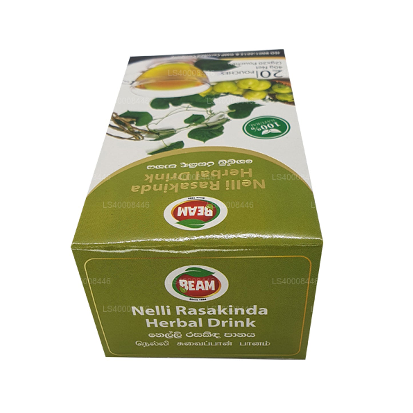 Bebida a base de hierbas Beam Nelli Rasakinda (40 g), 20 bolsitas de té