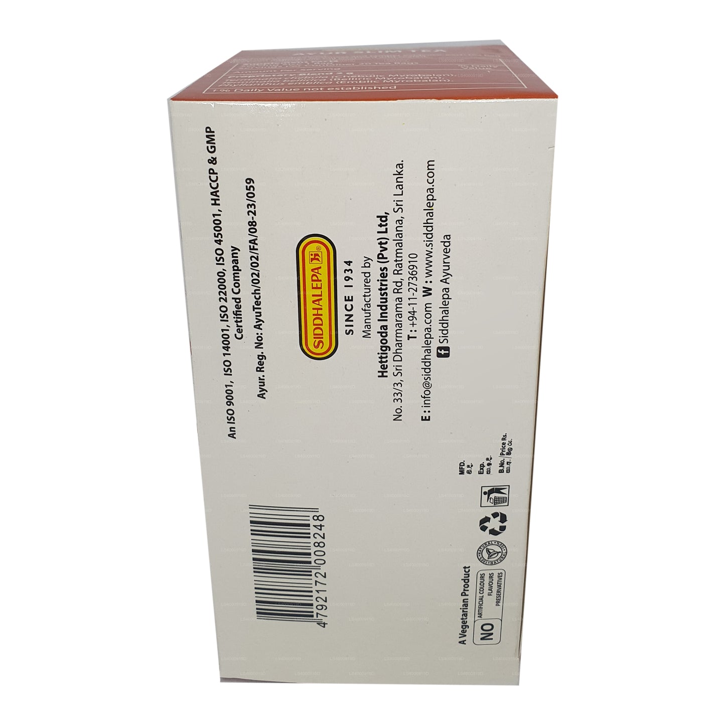 Té Siddhalepa Ayur Slim (40 g)