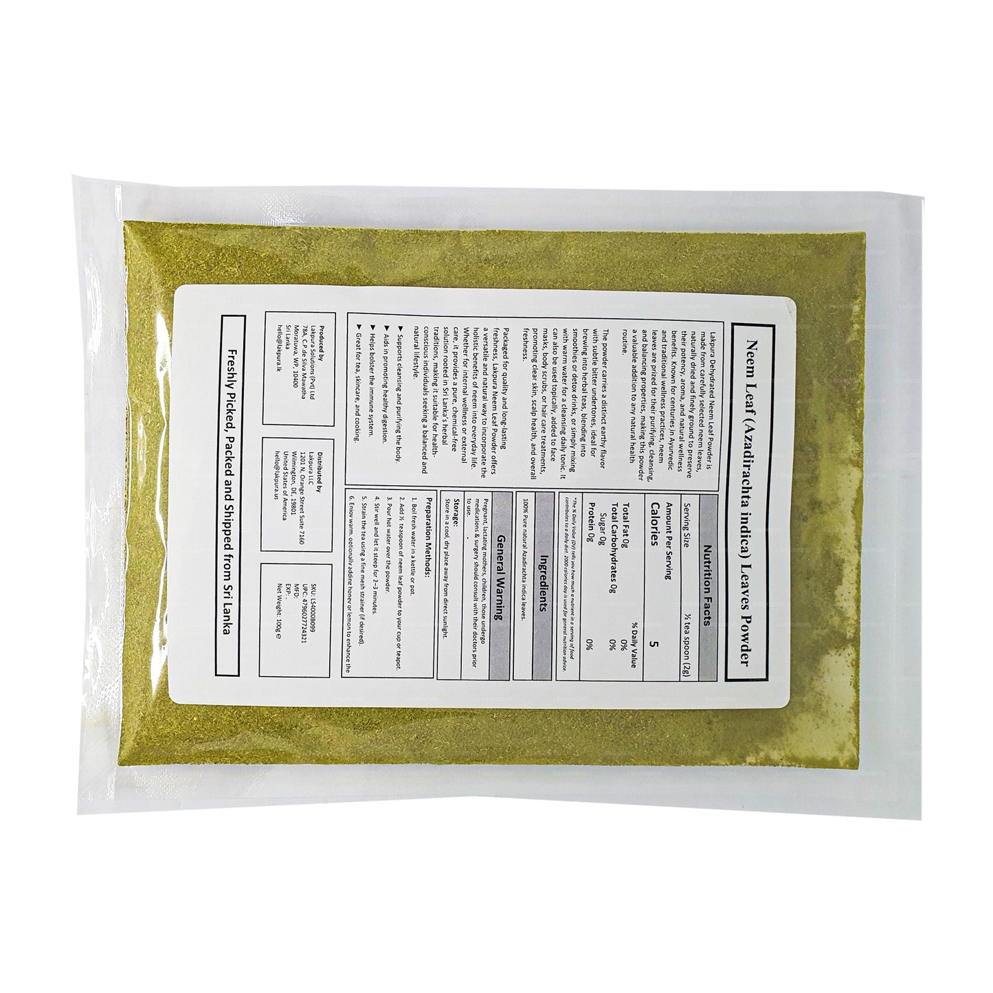 Polvo de neem Lakpura (100 g)