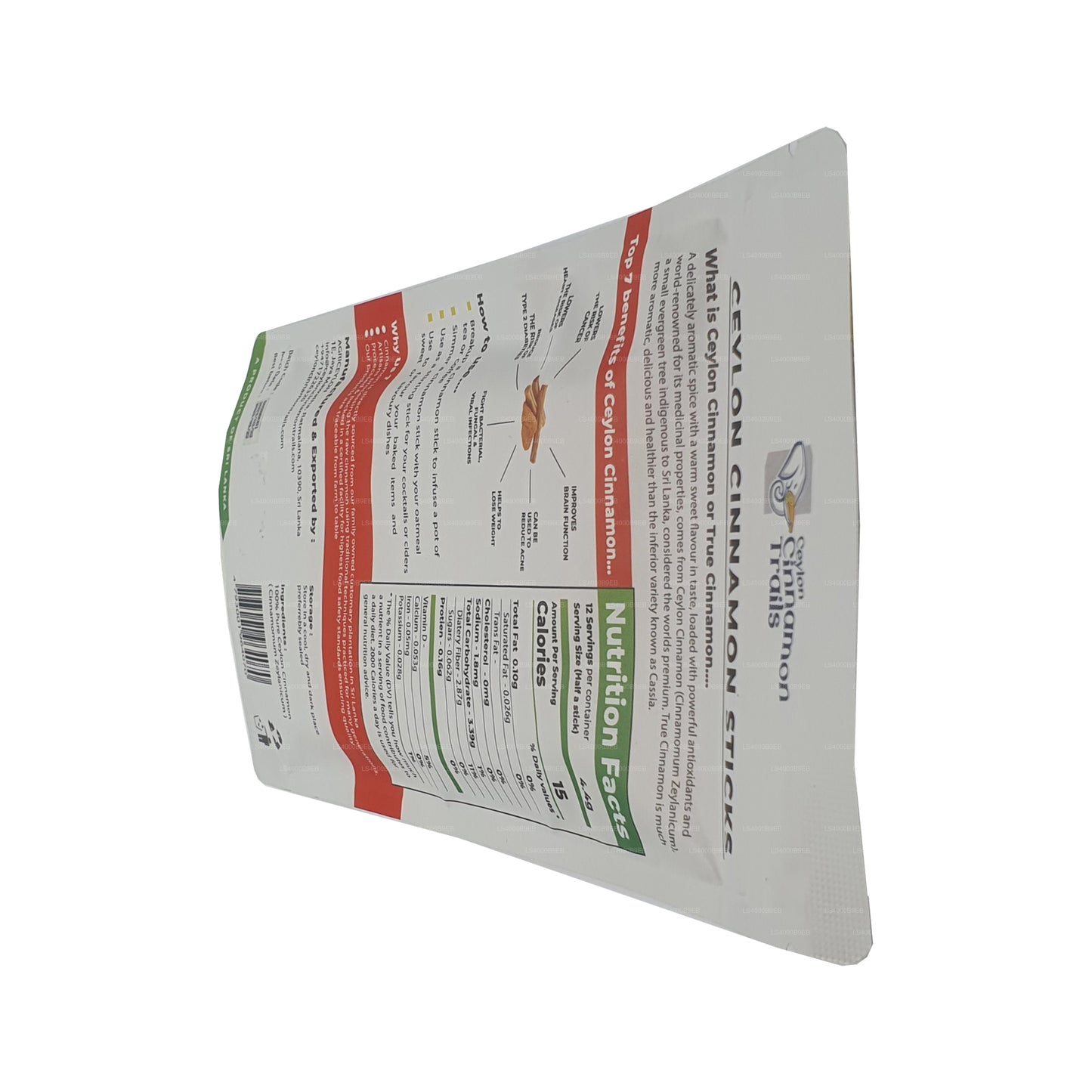 Canela Ceylon Cinnamon Trails en rama (50 g)