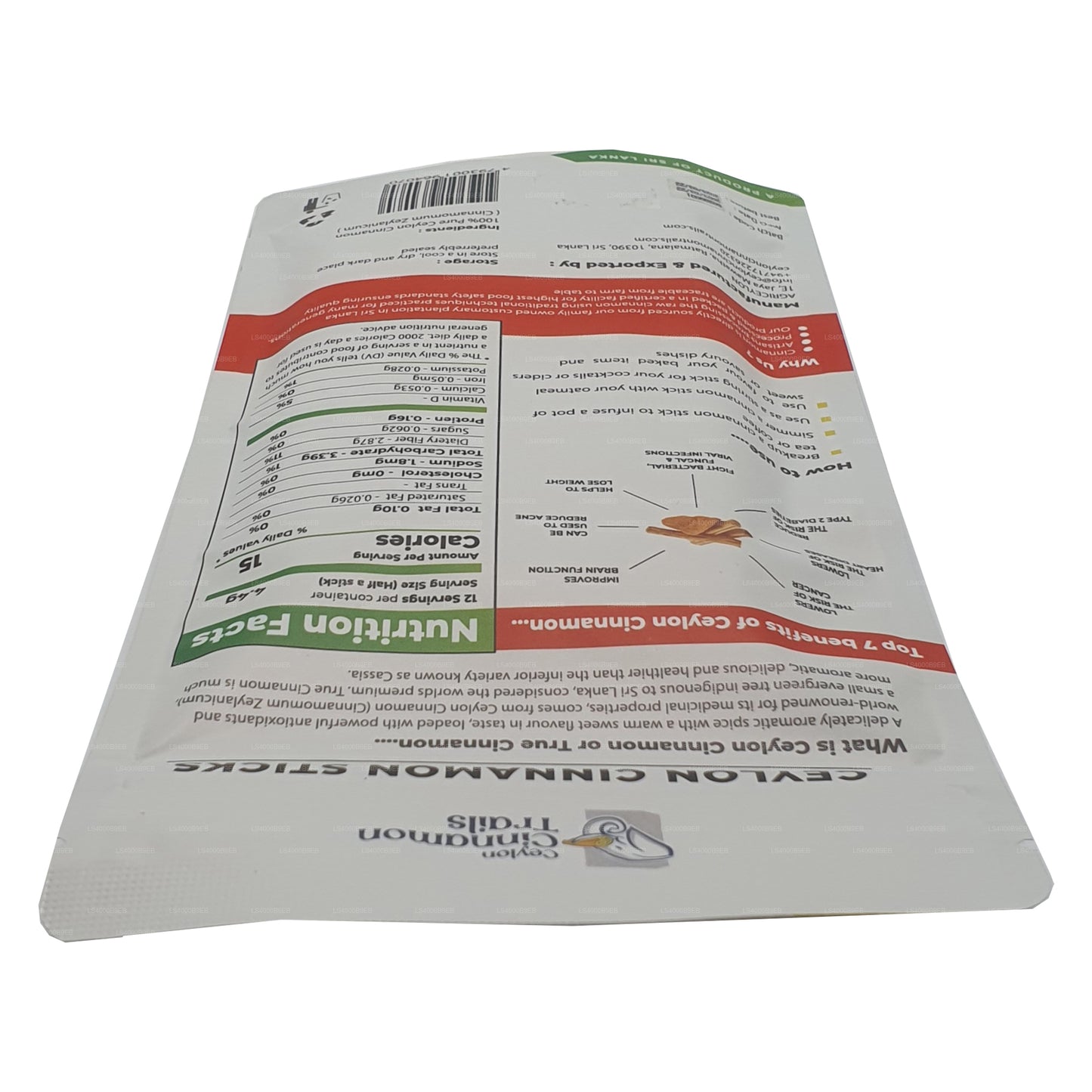 Canela Ceylon Cinnamon Trails en rama (50 g)