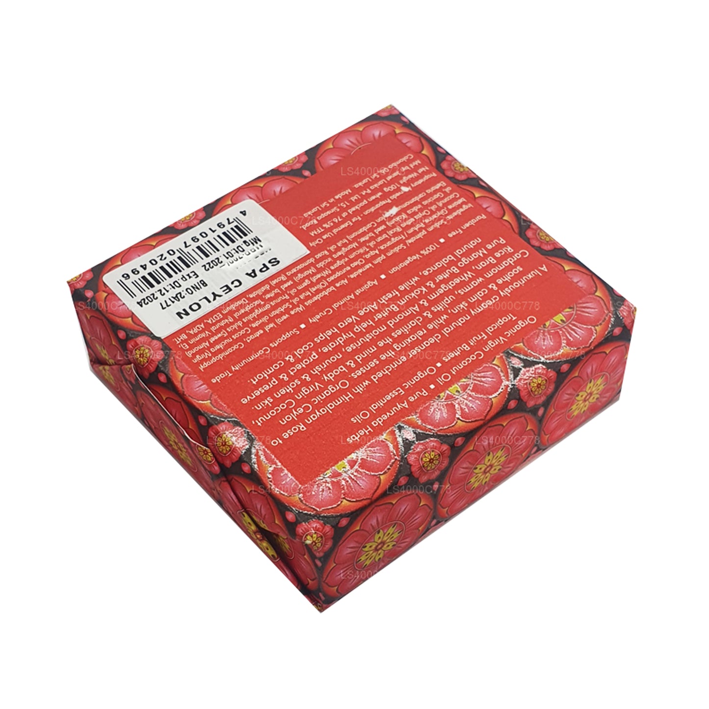 Jabón de lujo Spa Ceylon Cardamom Rose (100 g)