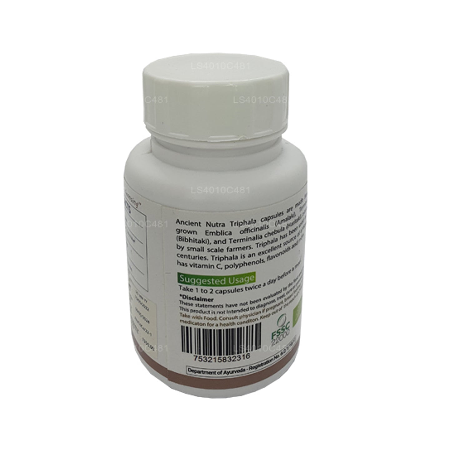 Ancient Nutra Triphala (60 cápsulas)