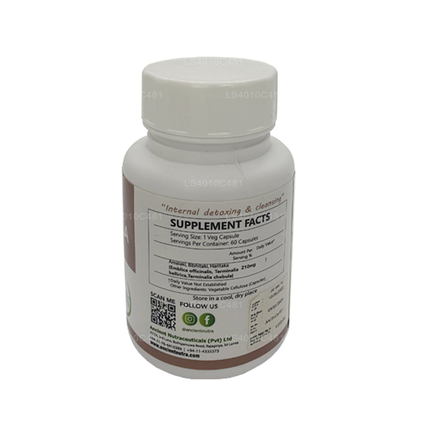 Ancient Nutra Triphala (60 cápsulas)