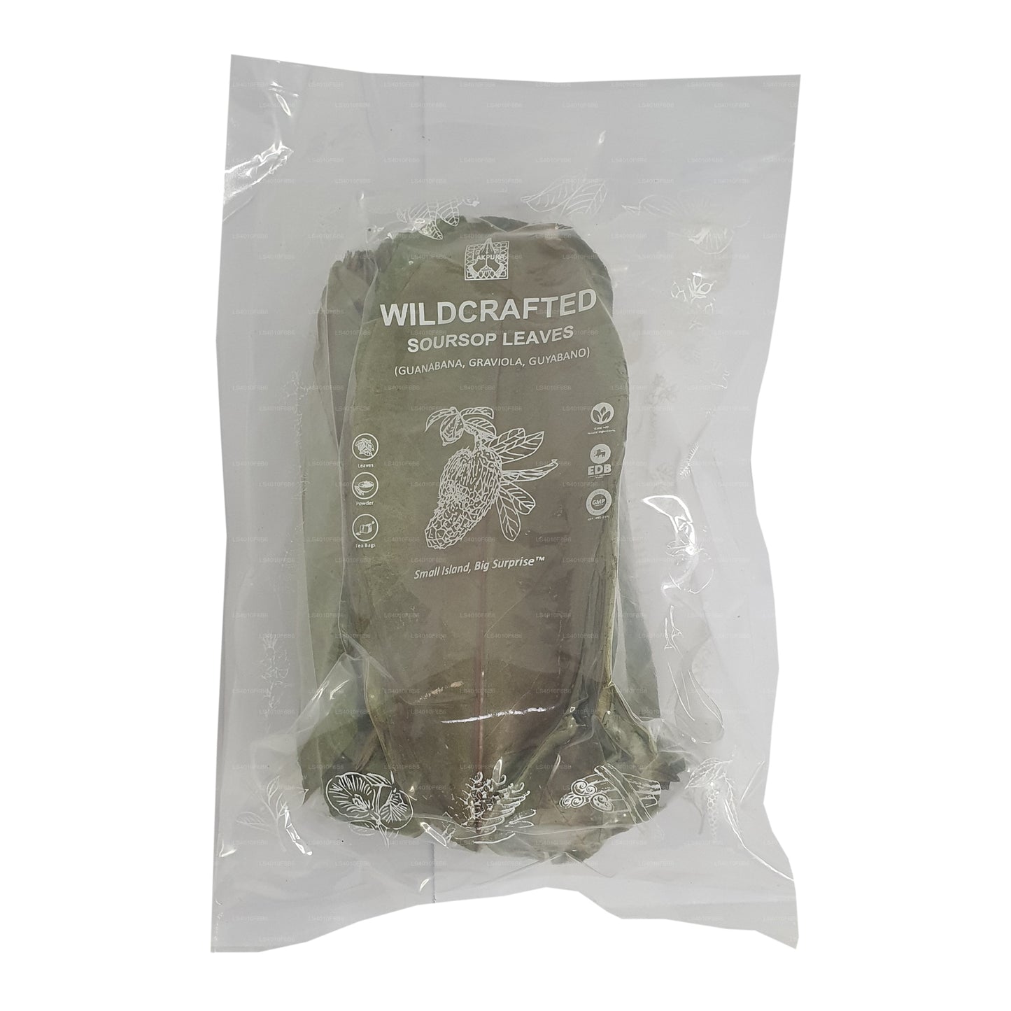 Hojas Deshidratadas Enteras de Guanábana Silvestre Lakpura® (Guanabana, Graviola, Guyabano)