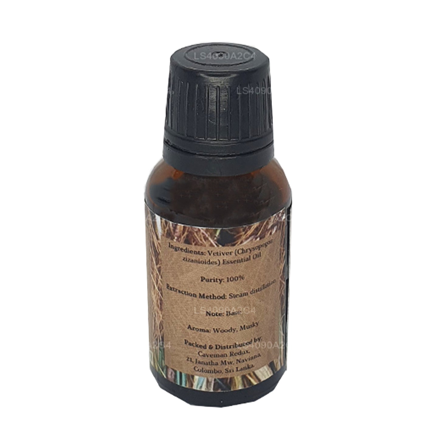 Aceite esencial de vetiver Lakpura (15 ml)