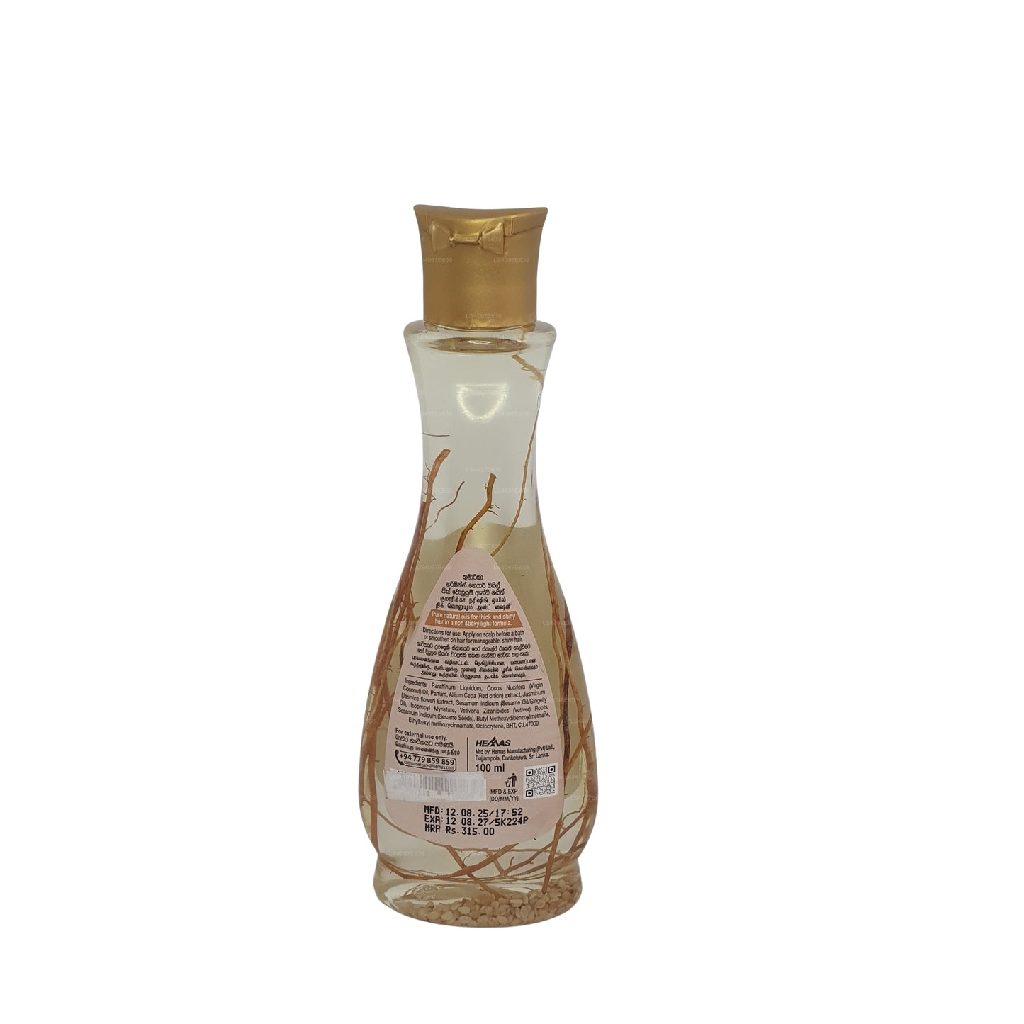 Aceite nutritivo para el cabello Kumarika «Hair Thinning Control» (100 ml)