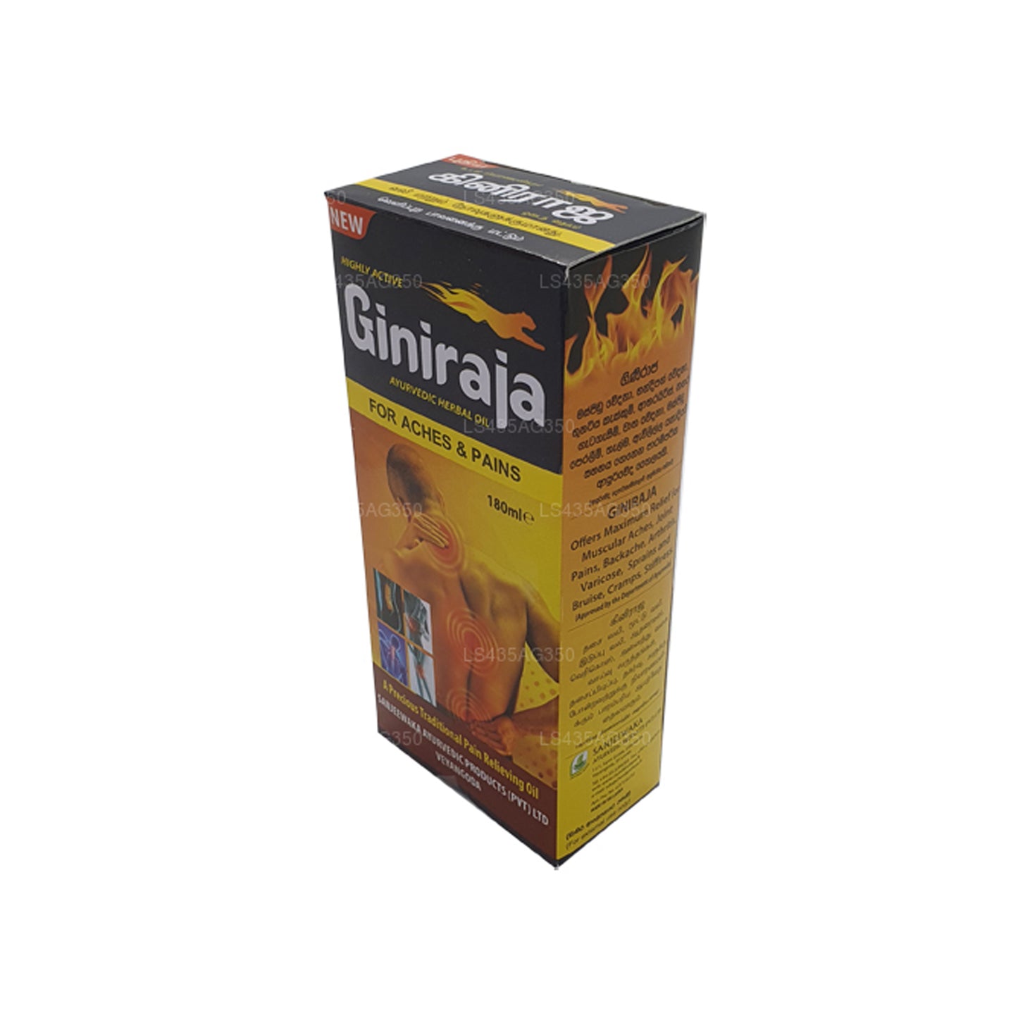 Aceite herbal analgésico Chandanalepa Giniraja