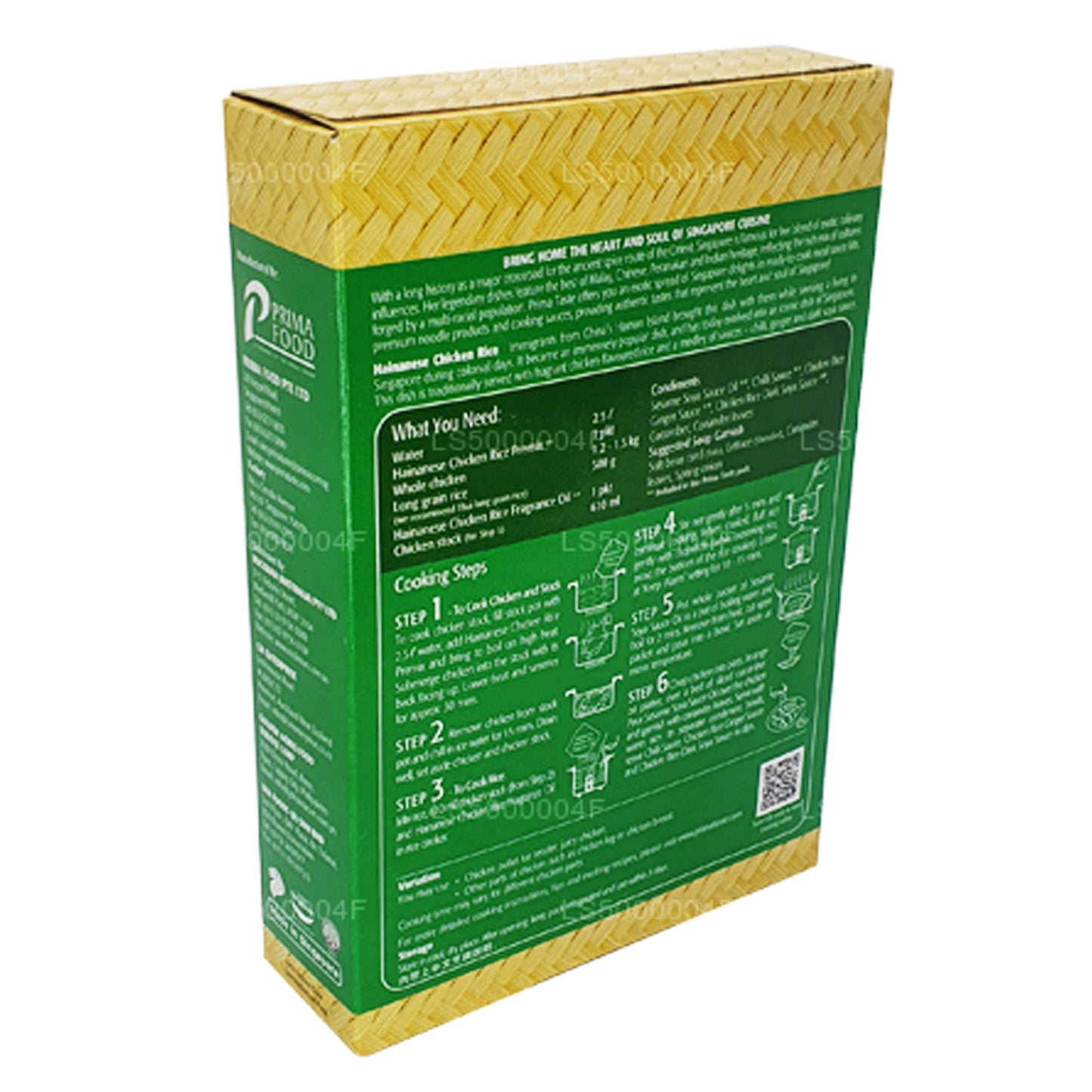 Arroz con pollo hainanés Prima Taste (370 g)