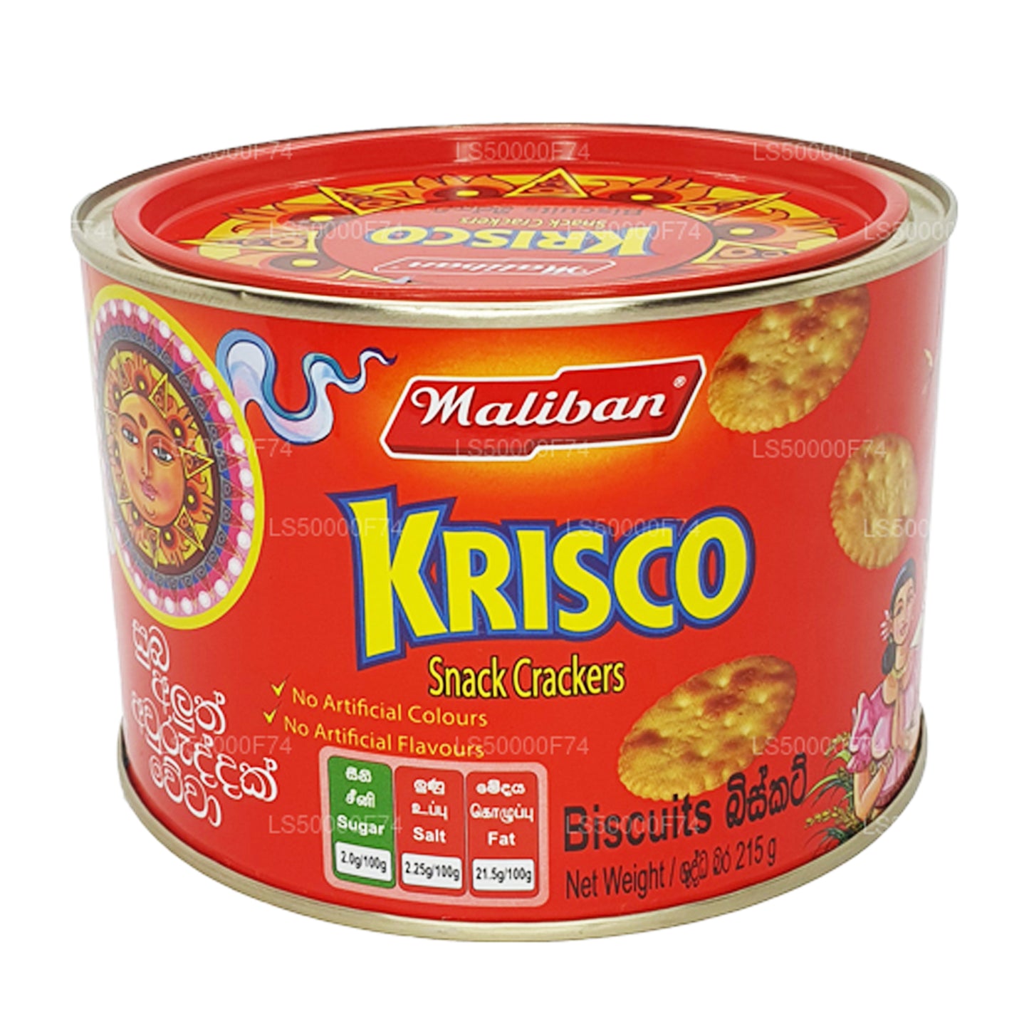 Galletas Maliban Krisco Snack Crackers (215 g)