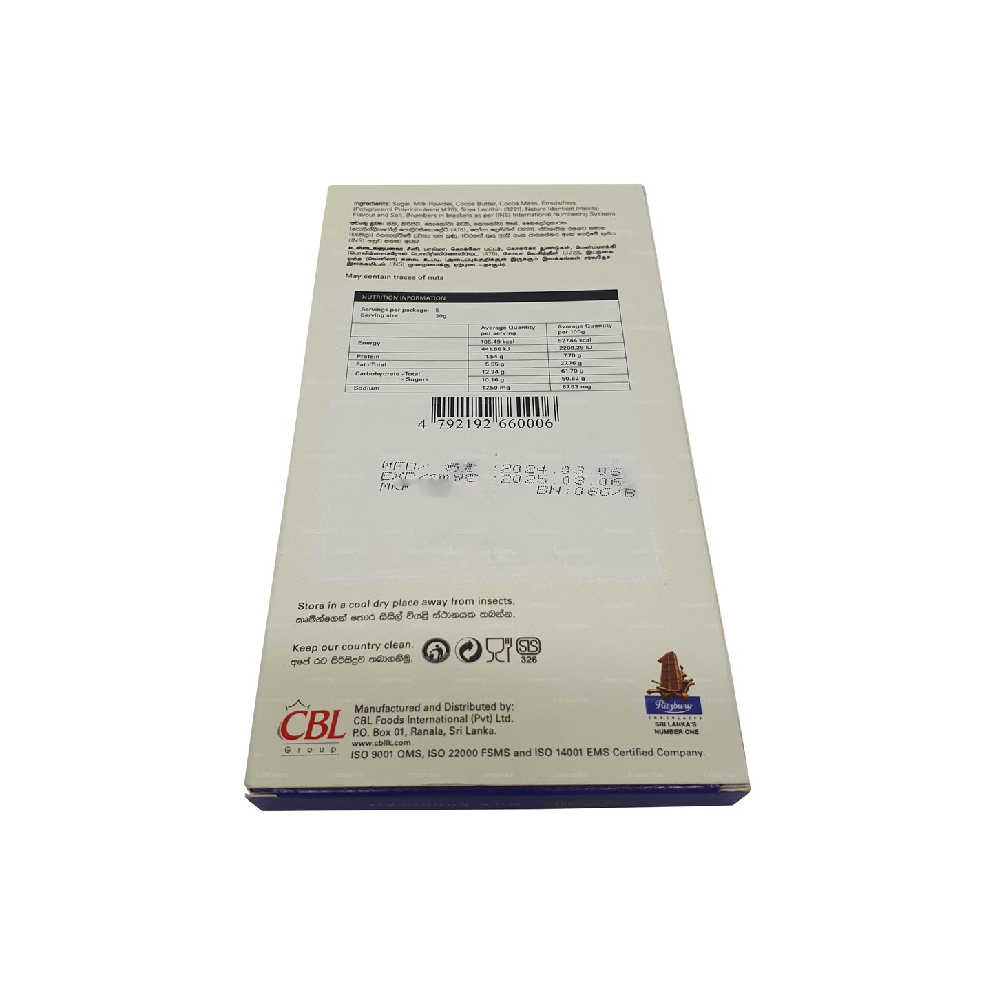 Chocolate con leche Revello