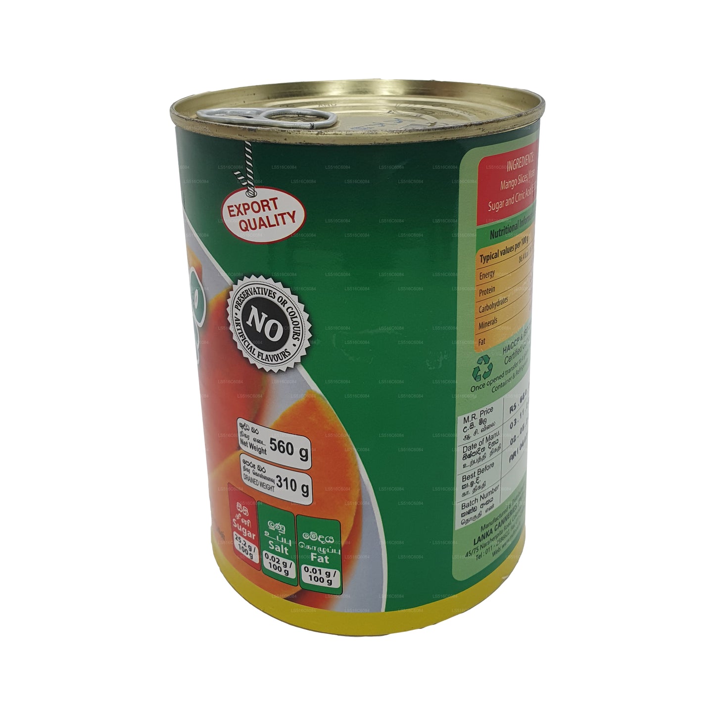 Rebanadas de mango MD K.K.