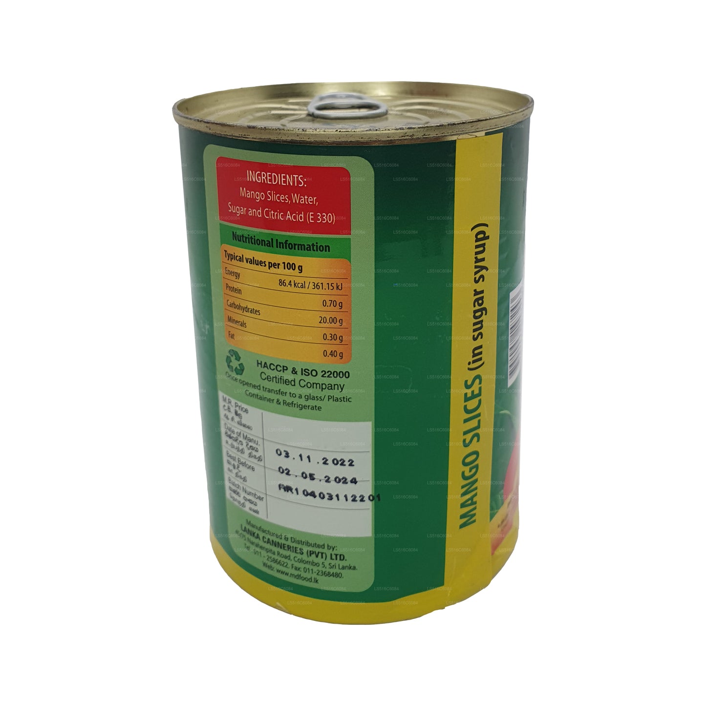 Rebanadas de mango MD K.K.