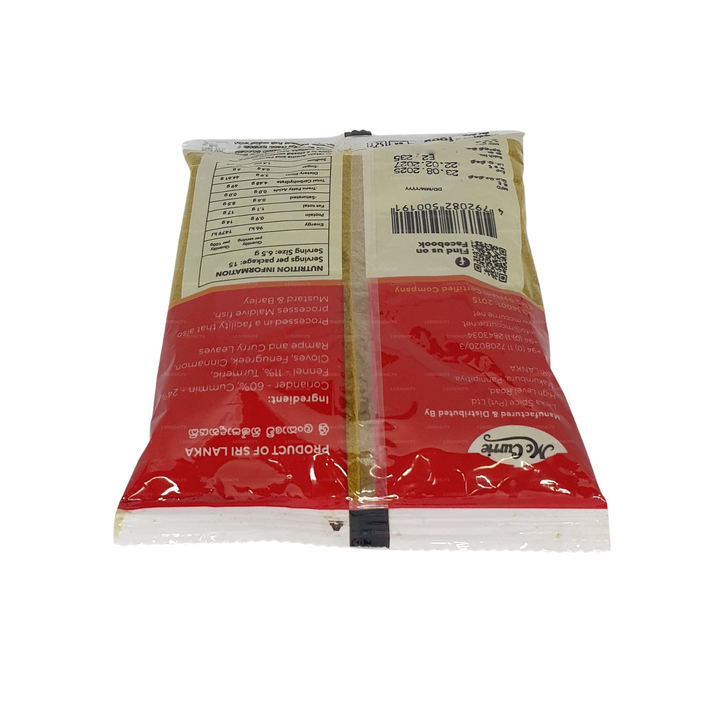 Curry en polvo sin tostar Mc Currie (100 g)