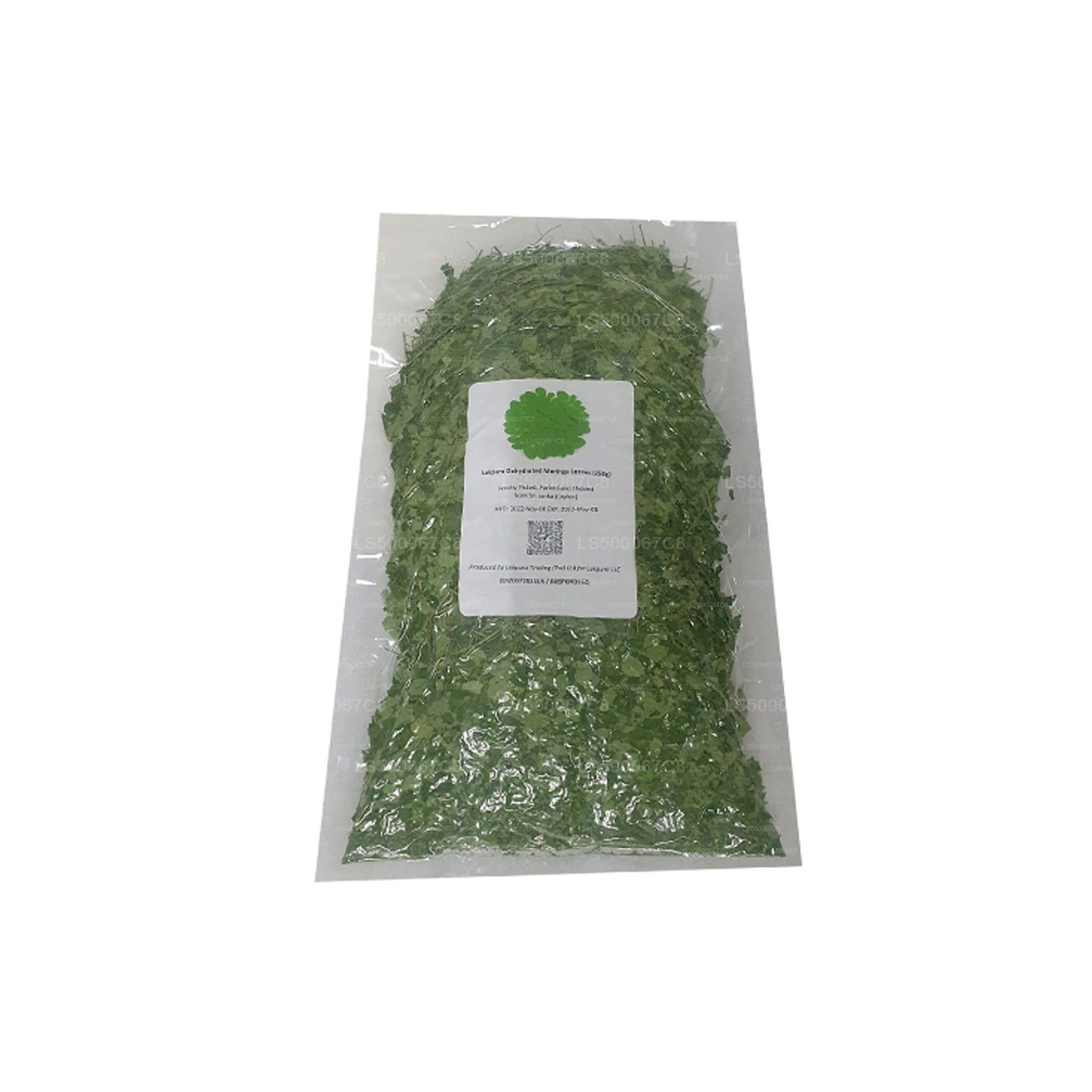 Hojas de moringa deshidratadas Lakpura (250 g)